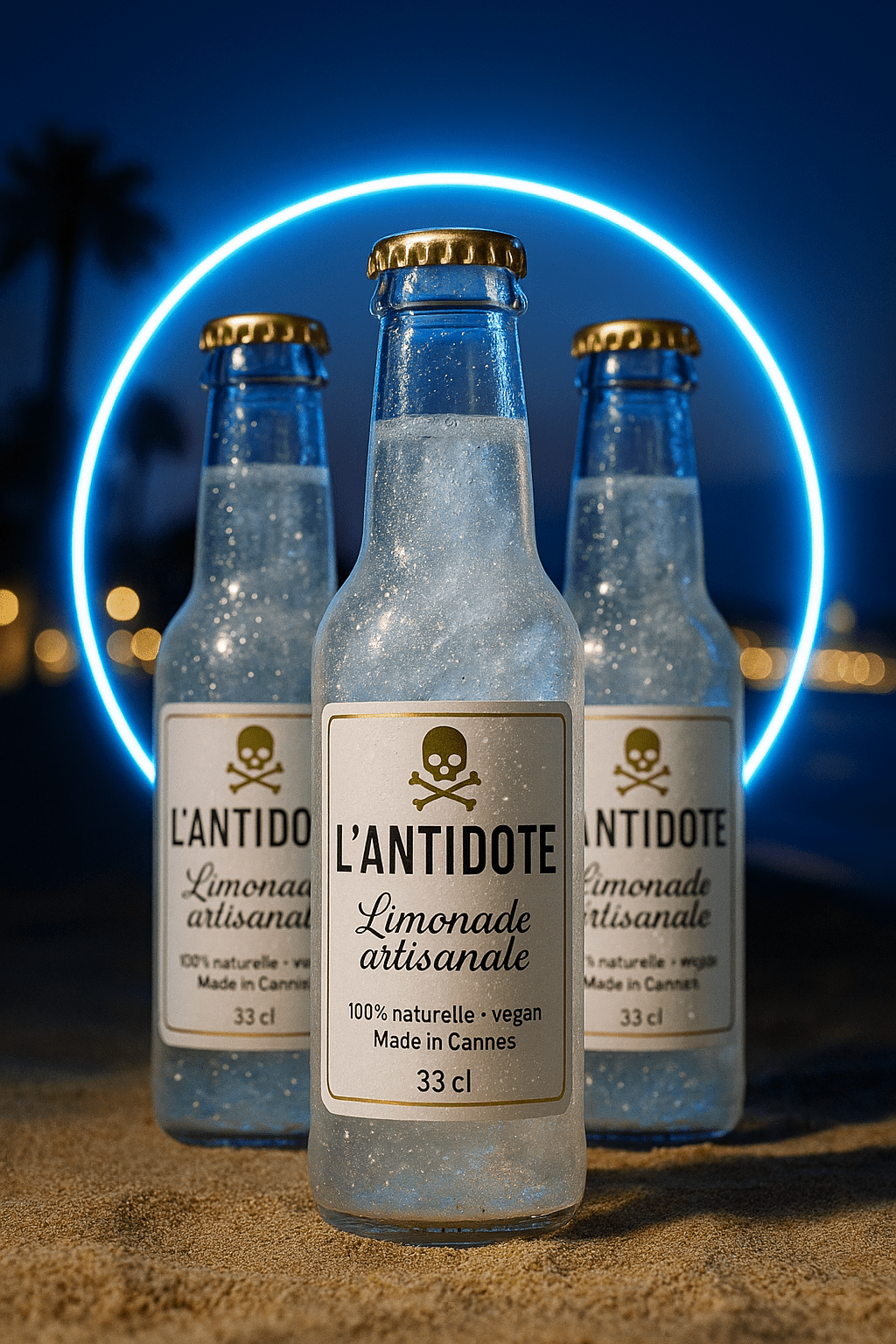 L’ANTIDOTE - AUTHENTIQUE 💖 33cl - L’ANTIDOTE Limonade Pailletée Made in Cannes