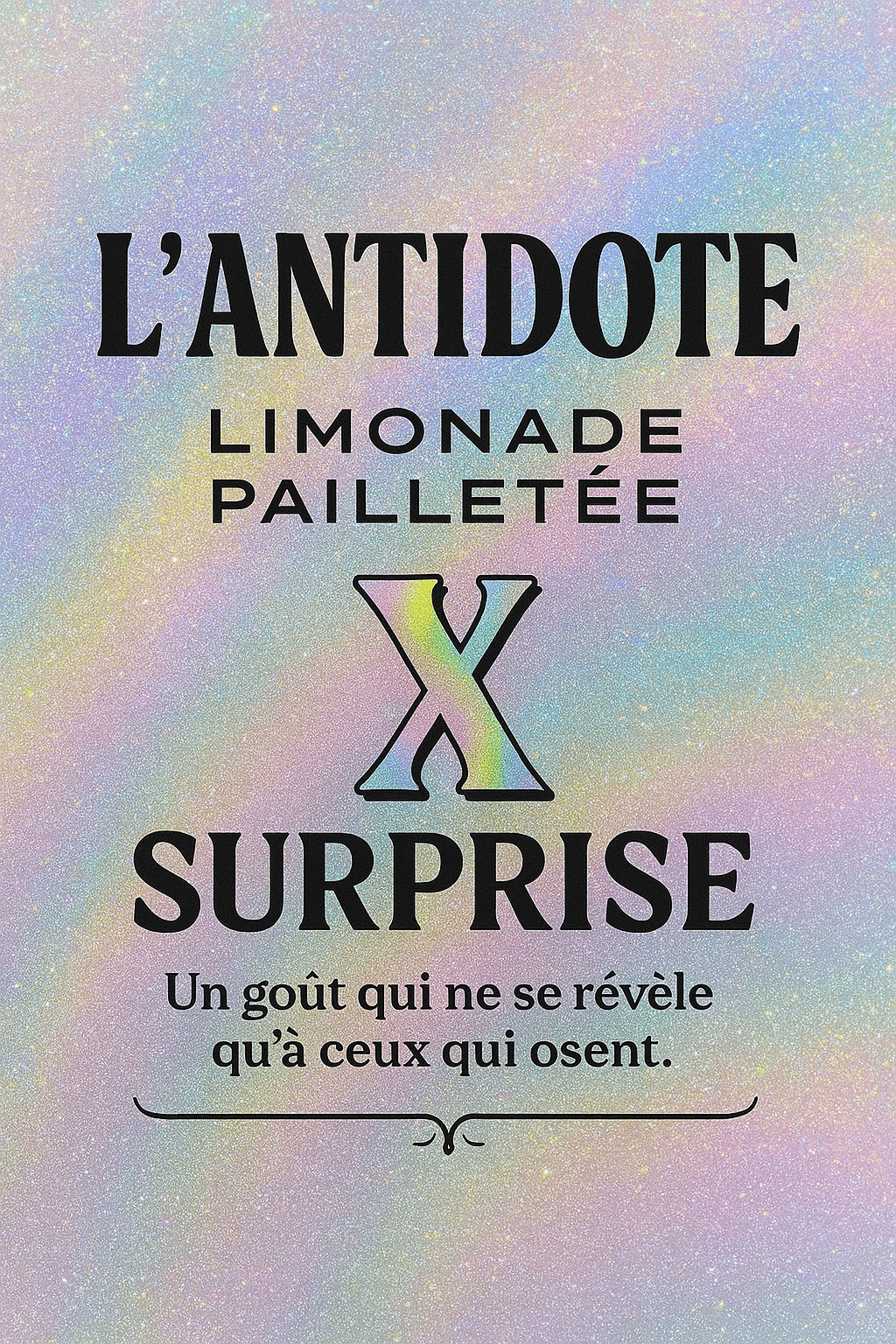 Pack L’ANTIDOTE Citron – Duo + Surprise - 3x33cl - L’ANTIDOTE Limonade Pailletée Made in Cannes