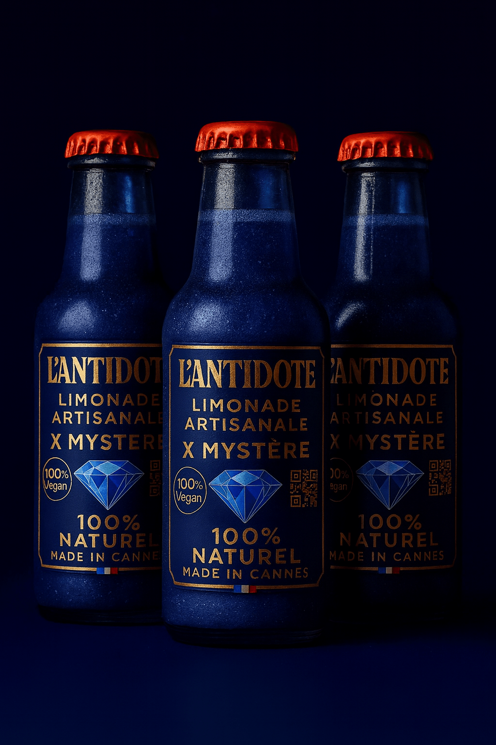 Édition ULTIMATE MYSTERE 💎 3x33cl - L’ANTIDOTE Limonade Pailletée Made in Cannes