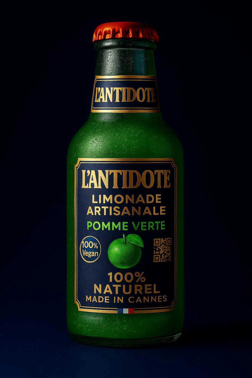 L’ANTIDOTE – POMME VERTE 🍏 33cl - L’ANTIDOTE Limonade Pailletée Made in Cannes